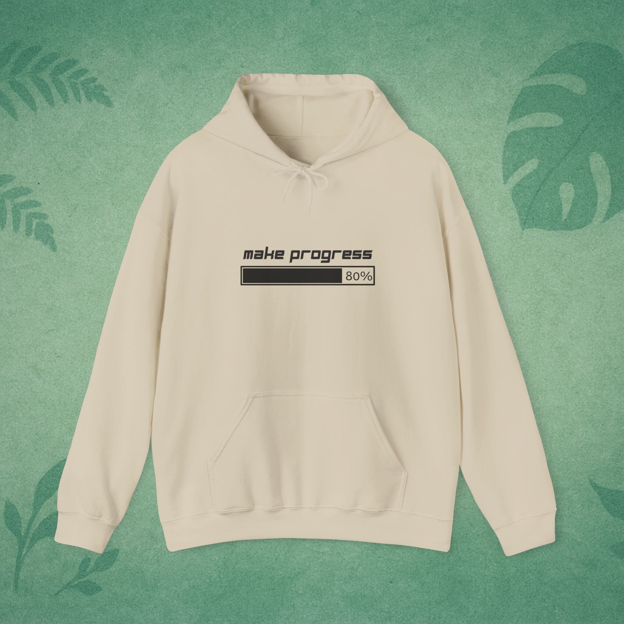 Make Progress Unisex Hoodie – Heavy Blend Mindfulness Sweatshirt, Motivational Self-Care Gift