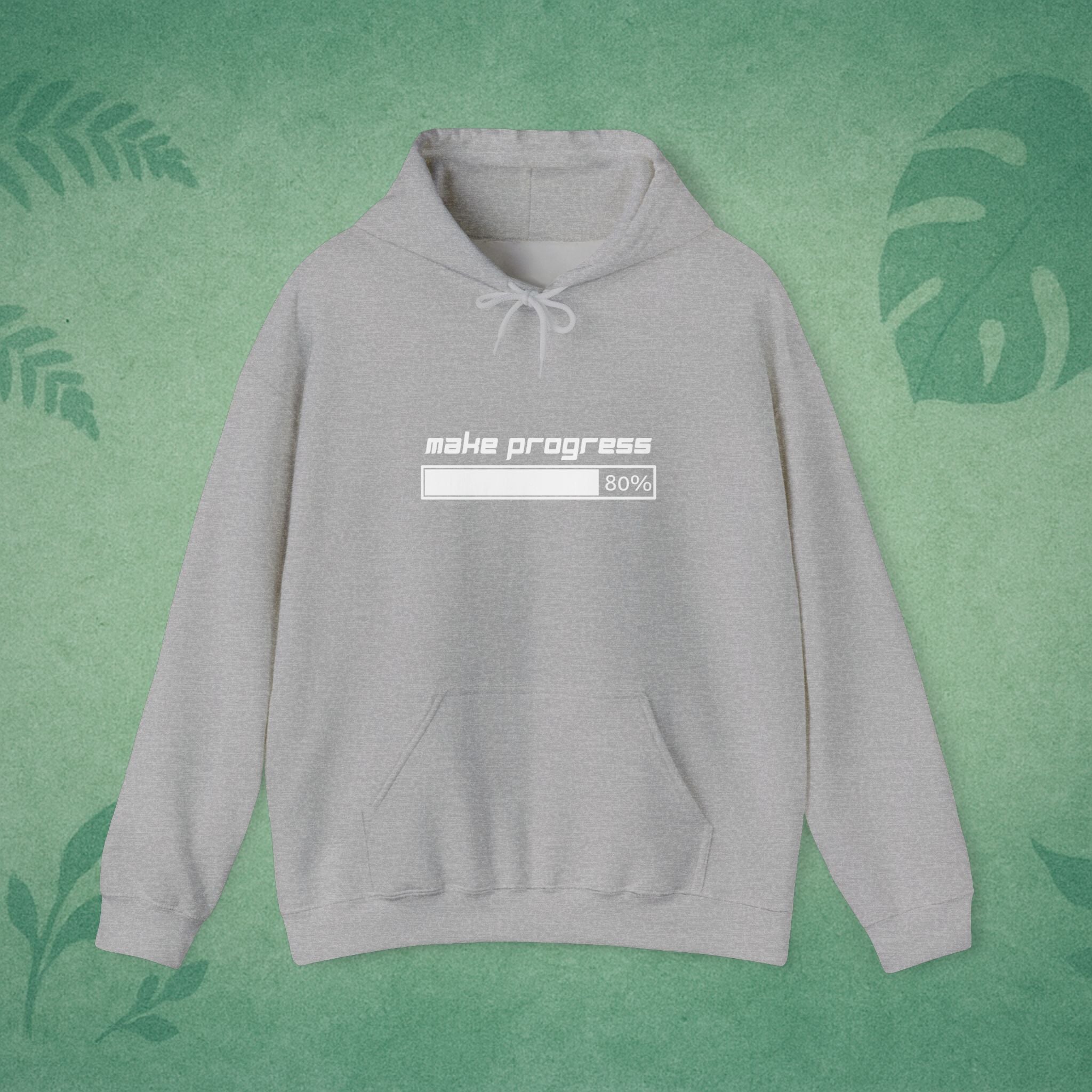 Make Progress Hoodie – Mindfulness Hoodie, Resilience Apparel, Motivational Gift for Remote Workers & Goal-Getters