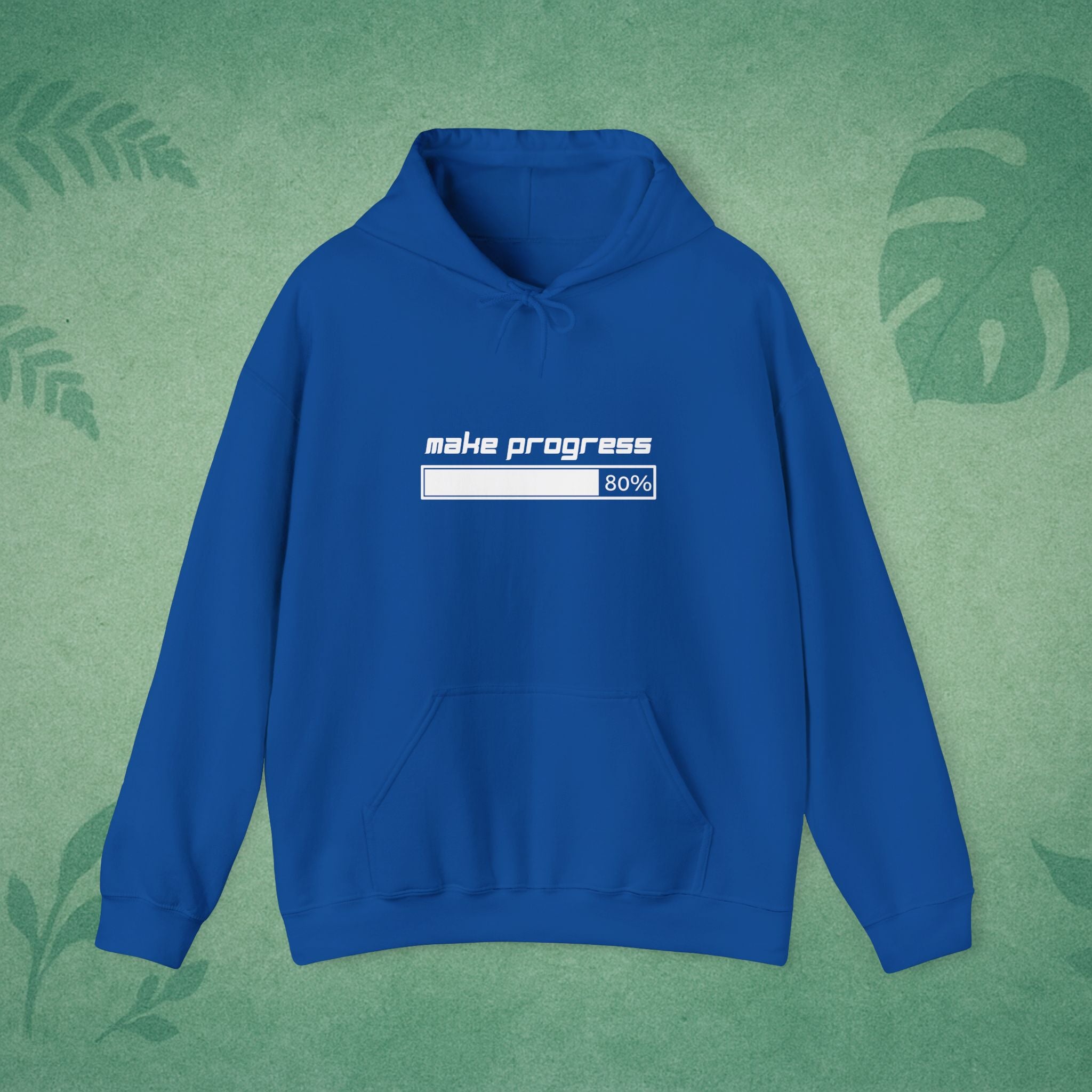 Make Progress Hoodie – Mindfulness Hoodie, Resilience Apparel, Motivational Gift for Remote Workers & Goal-Getters