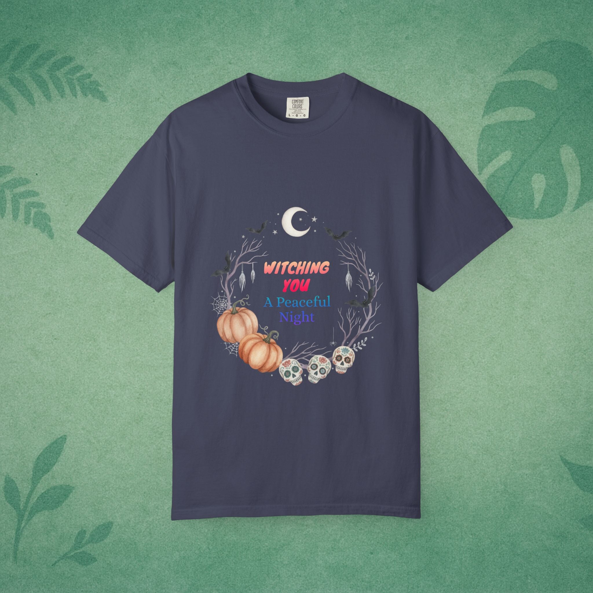 Witching You A Peaceful Night T-Shirt – Mindful Halloween Apparel for Calm Souls