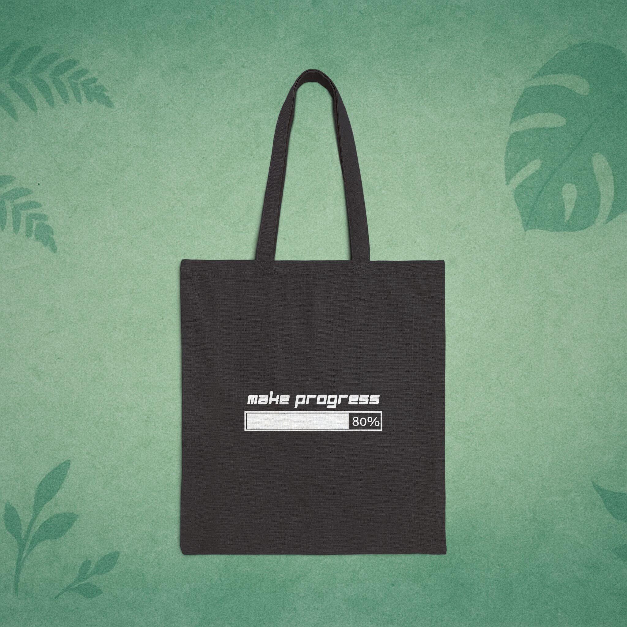 Make Progress Tote Bag – Mindfulness Progress Bag, Self-Improvement Gift, Positive Affirmation Tote for Everyday Growth