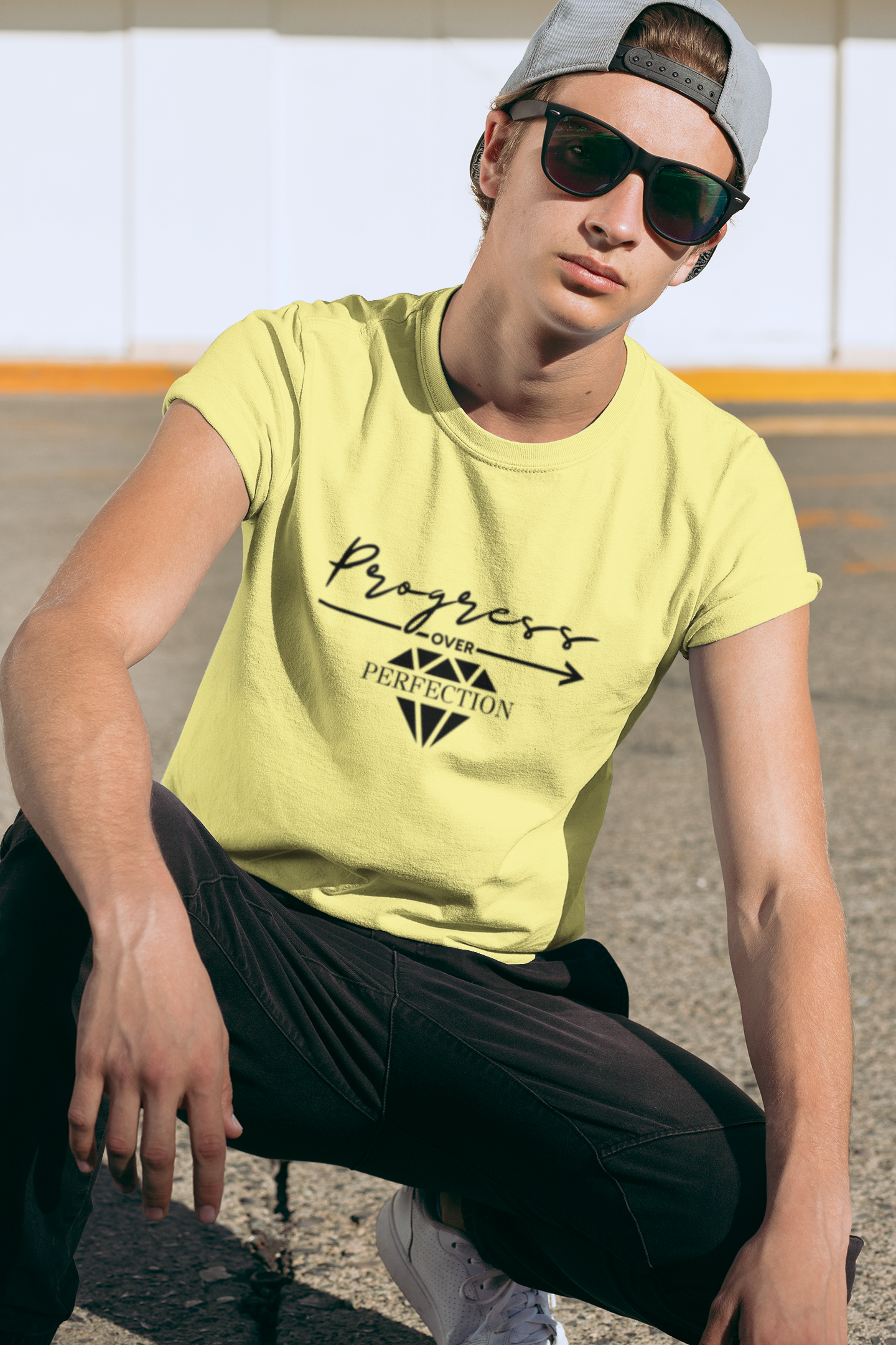 Progress Over Perfection T-Shirt – Mindful Motivation Apparel for Everyday Growth