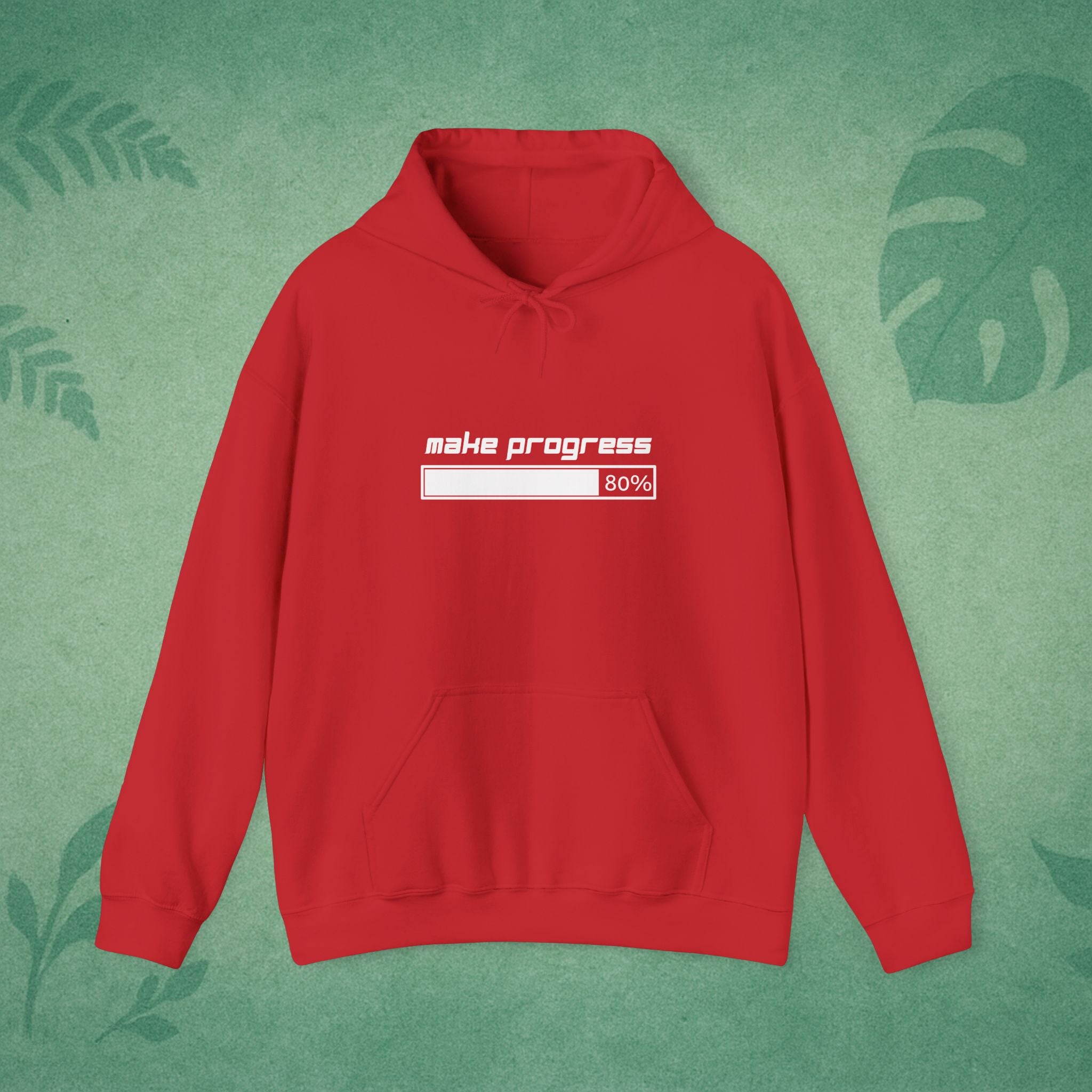 Make Progress Hoodie – Mindfulness Hoodie, Resilience Apparel, Motivational Gift for Remote Workers & Goal-Getters