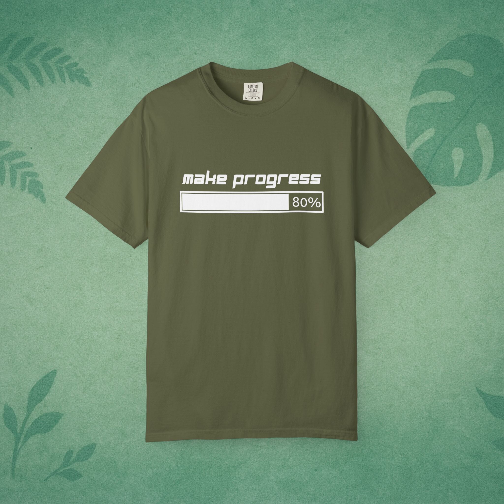 Make Progress T-Shirt – Motivational Tee, Workplace Wellness Apparel, Mindfulness Shirt, Self-Care Gift for Young Professionals