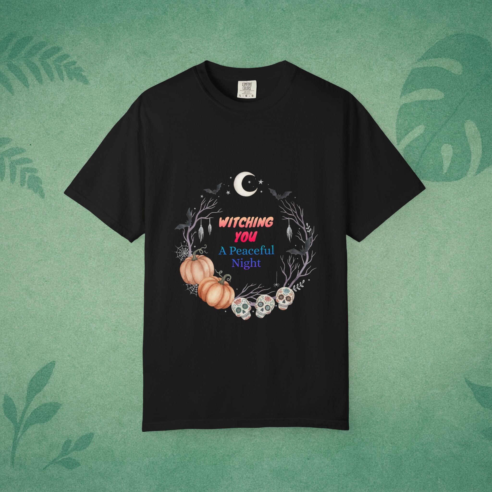 Witching You A Peaceful Night T-Shirt – Mindful Halloween Apparel for Calm Souls