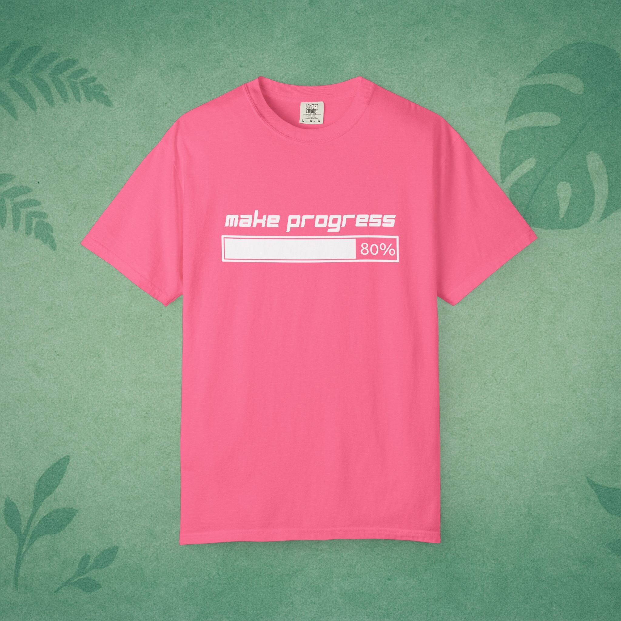 Make Progress T-Shirt – Motivational Tee, Workplace Wellness Apparel, Mindfulness Shirt, Self-Care Gift for Young Professionals