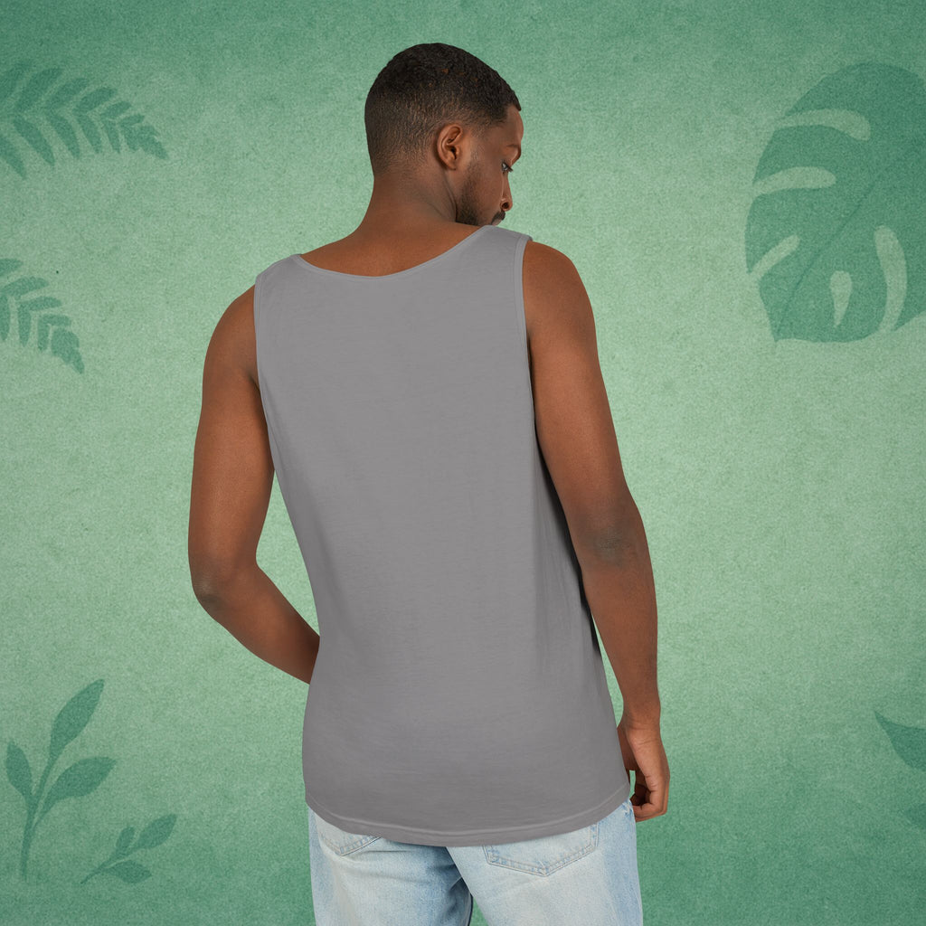 Progress Not Perfection Tank Top – Unisex Garment-Dyed, Relaxed Fit Yoga & Gym Layer, Positive Affirmation Self-Care Gift