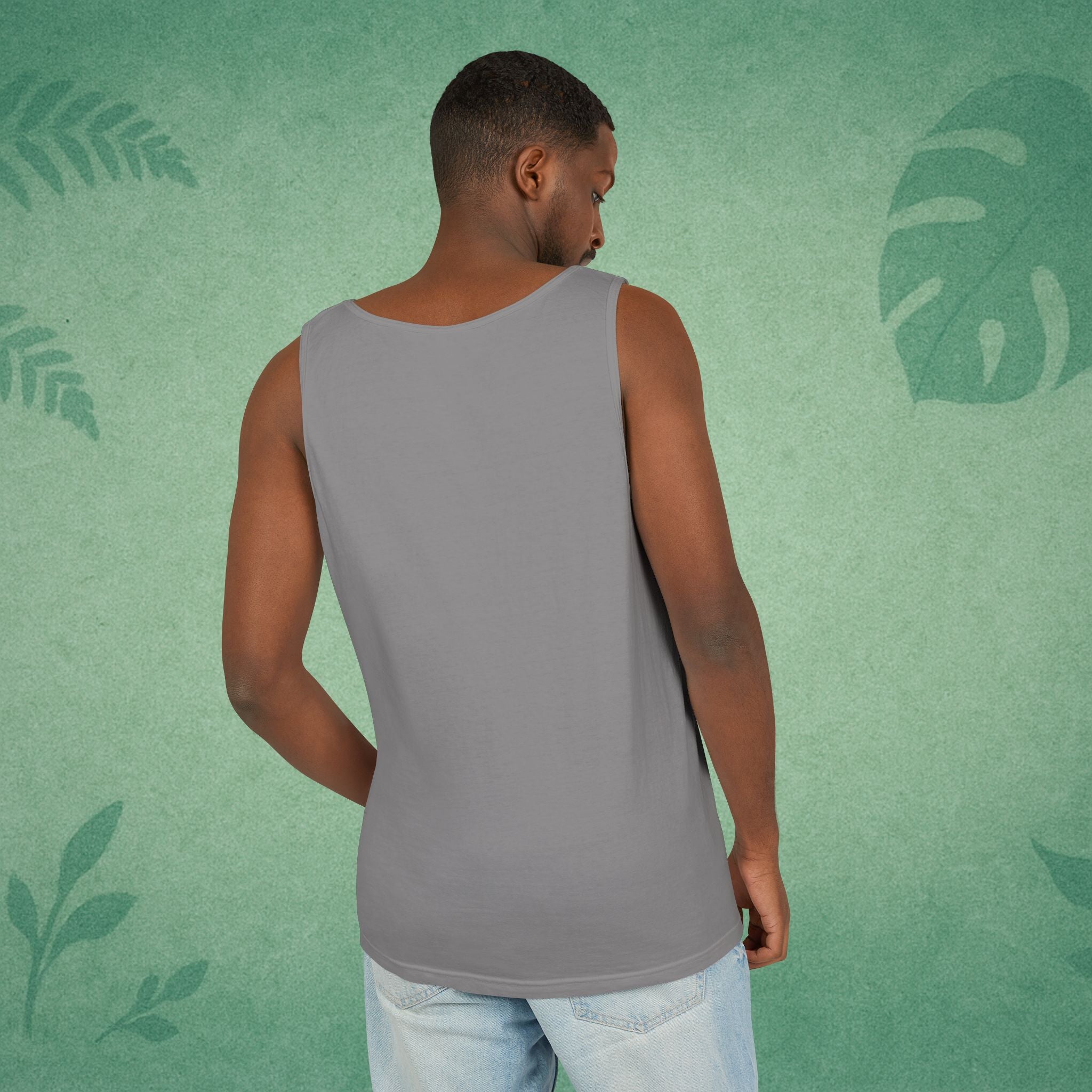 Progress Not Perfection Tank Top – Unisex Garment-Dyed, Relaxed Fit Yoga & Gym Layer, Positive Affirmation Self-Care Gift