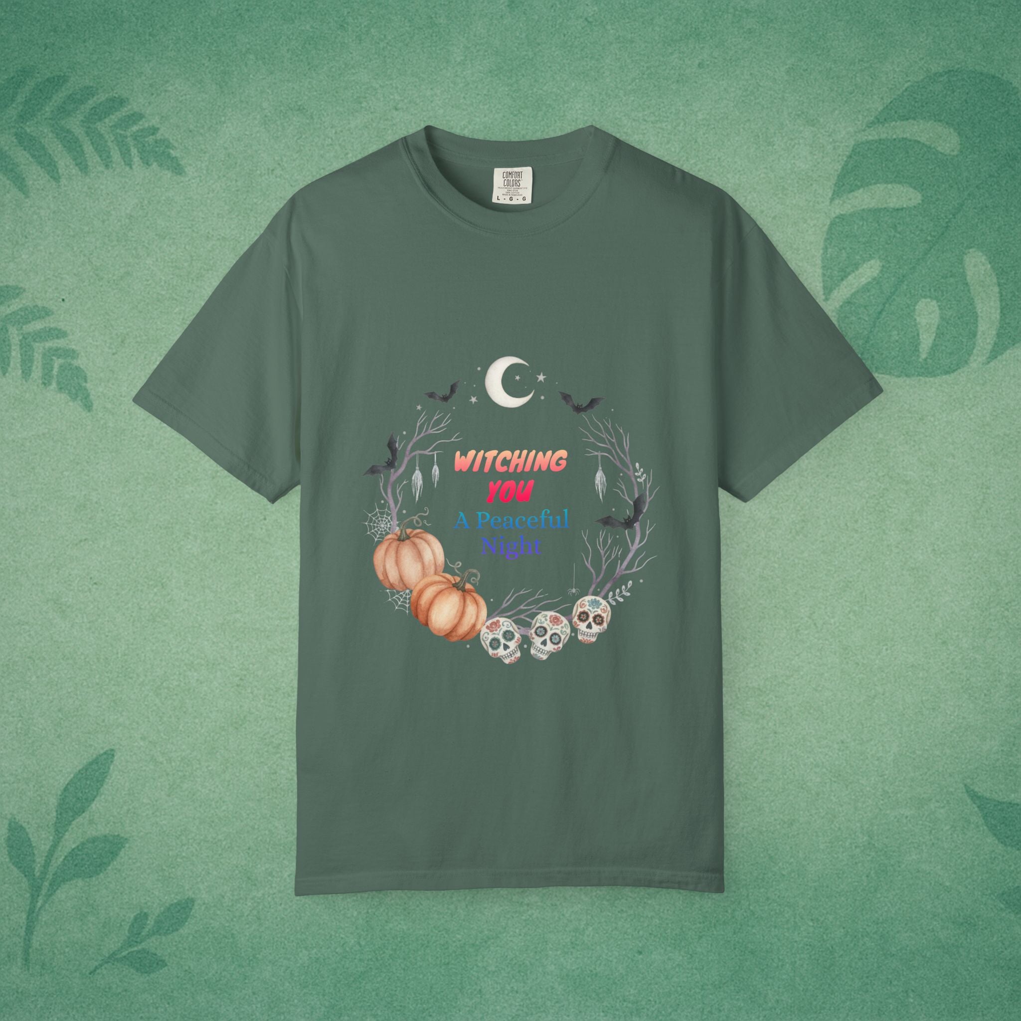 Witching You A Peaceful Night T-Shirt – Mindful Halloween Apparel for Calm Souls
