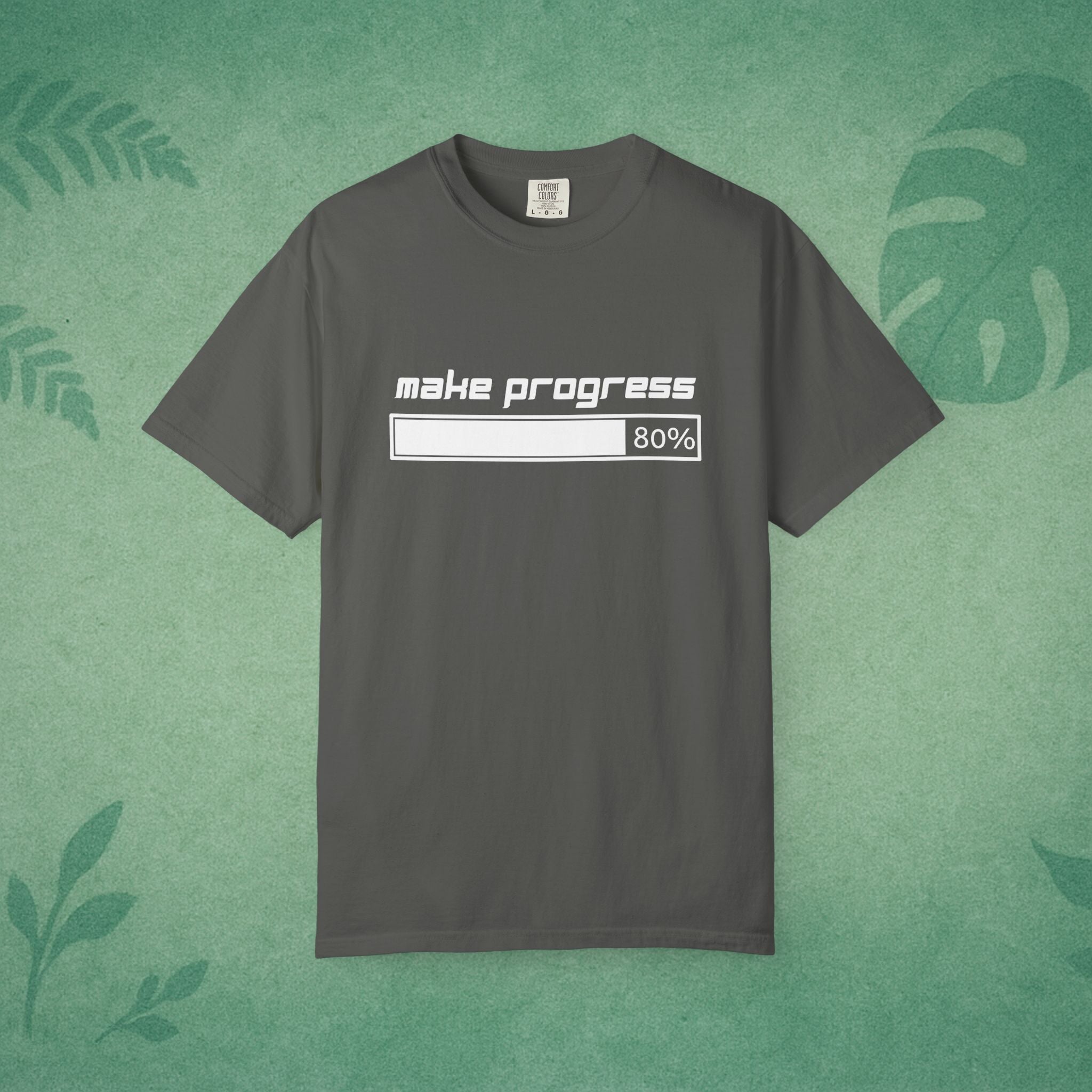 Make Progress T-Shirt – Motivational Tee, Workplace Wellness Apparel, Mindfulness Shirt, Self-Care Gift for Young Professionals