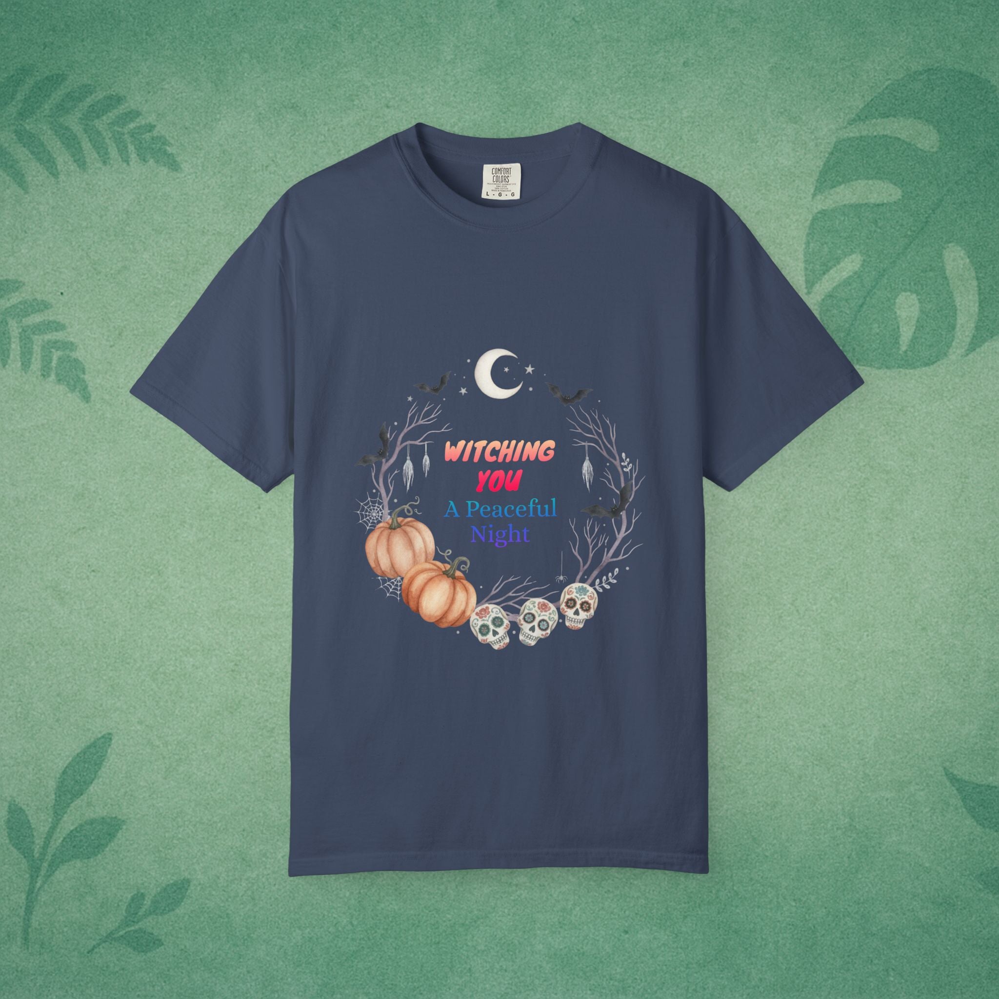 Witching You A Peaceful Night T-Shirt – Mindful Halloween Apparel for Calm Souls