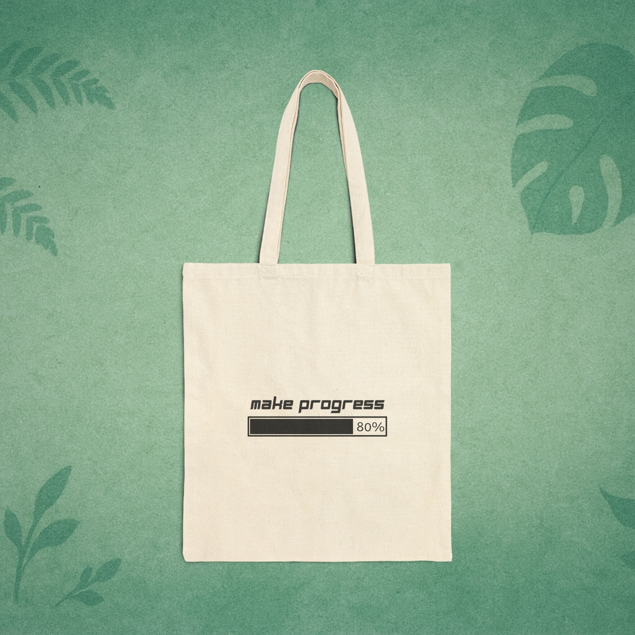 Make Progress Tote Bag – Mindfulness Progress Bag, Self-Improvement Gift, Positive Affirmation Tote for Everyday Growth