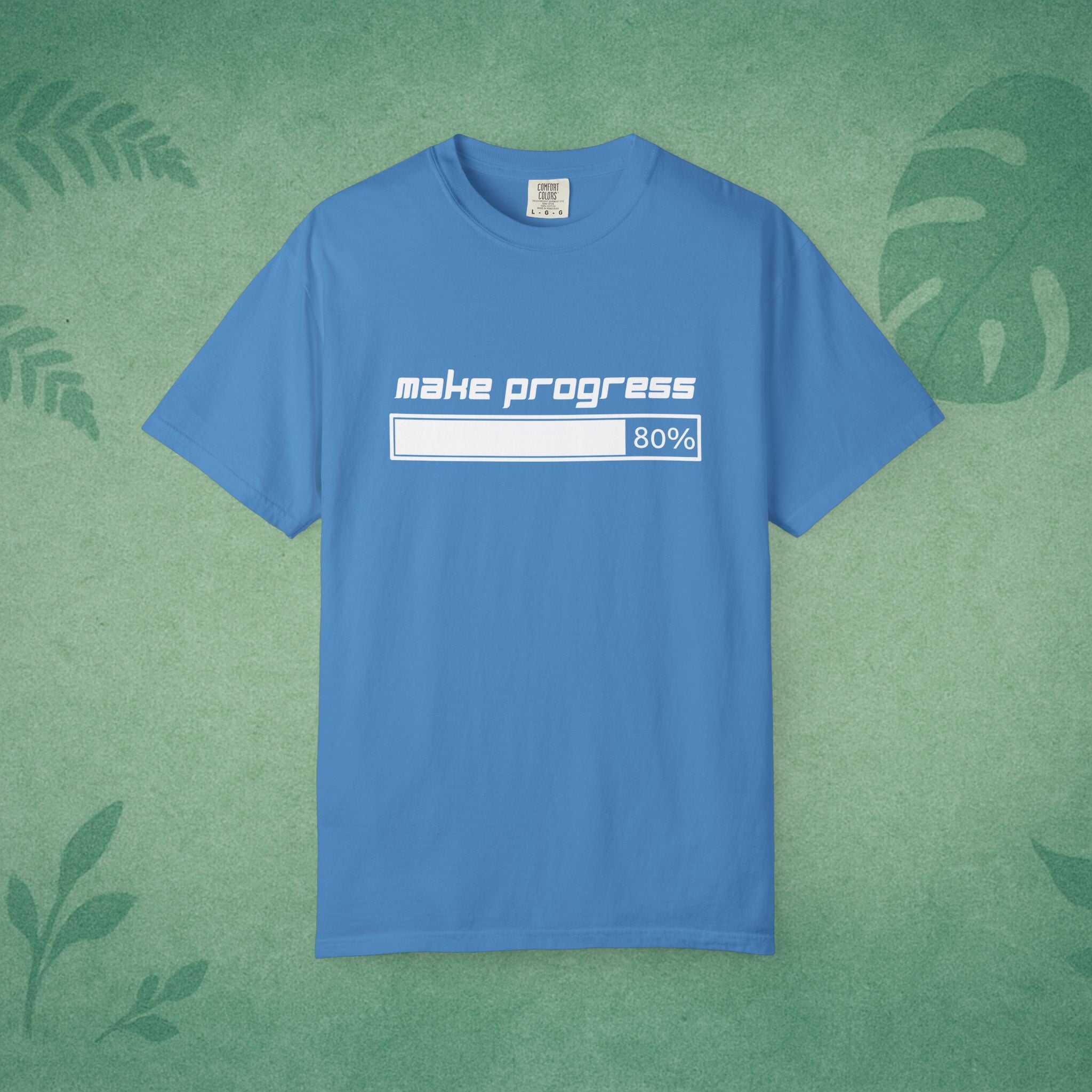 Make Progress T-Shirt – Motivational Tee, Workplace Wellness Apparel, Mindfulness Shirt, Self-Care Gift for Young Professionals