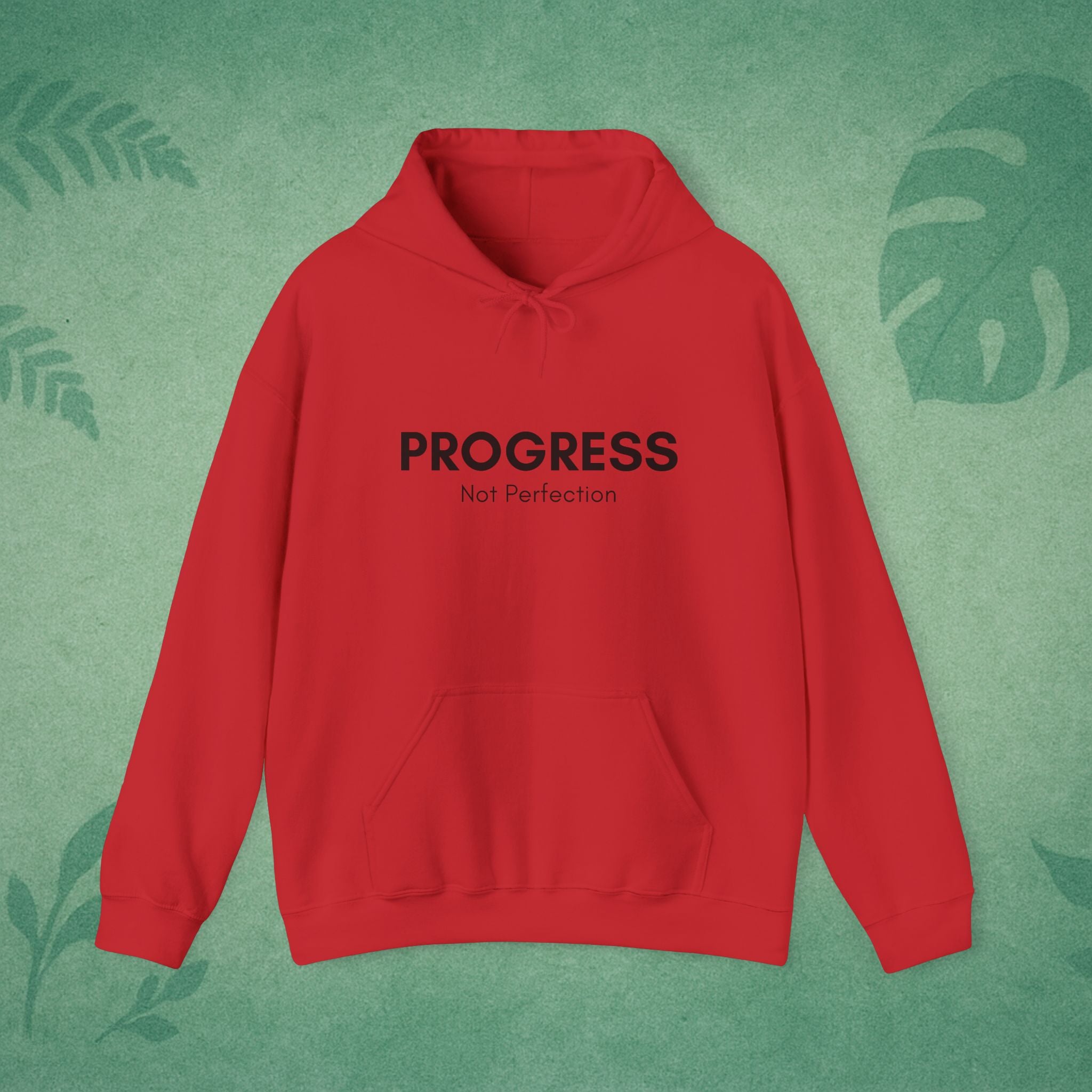 Progress Not Perfection Unisex Heavy Blend Hoodie – Classic Fit Mindfulness Layer for Young Professionals