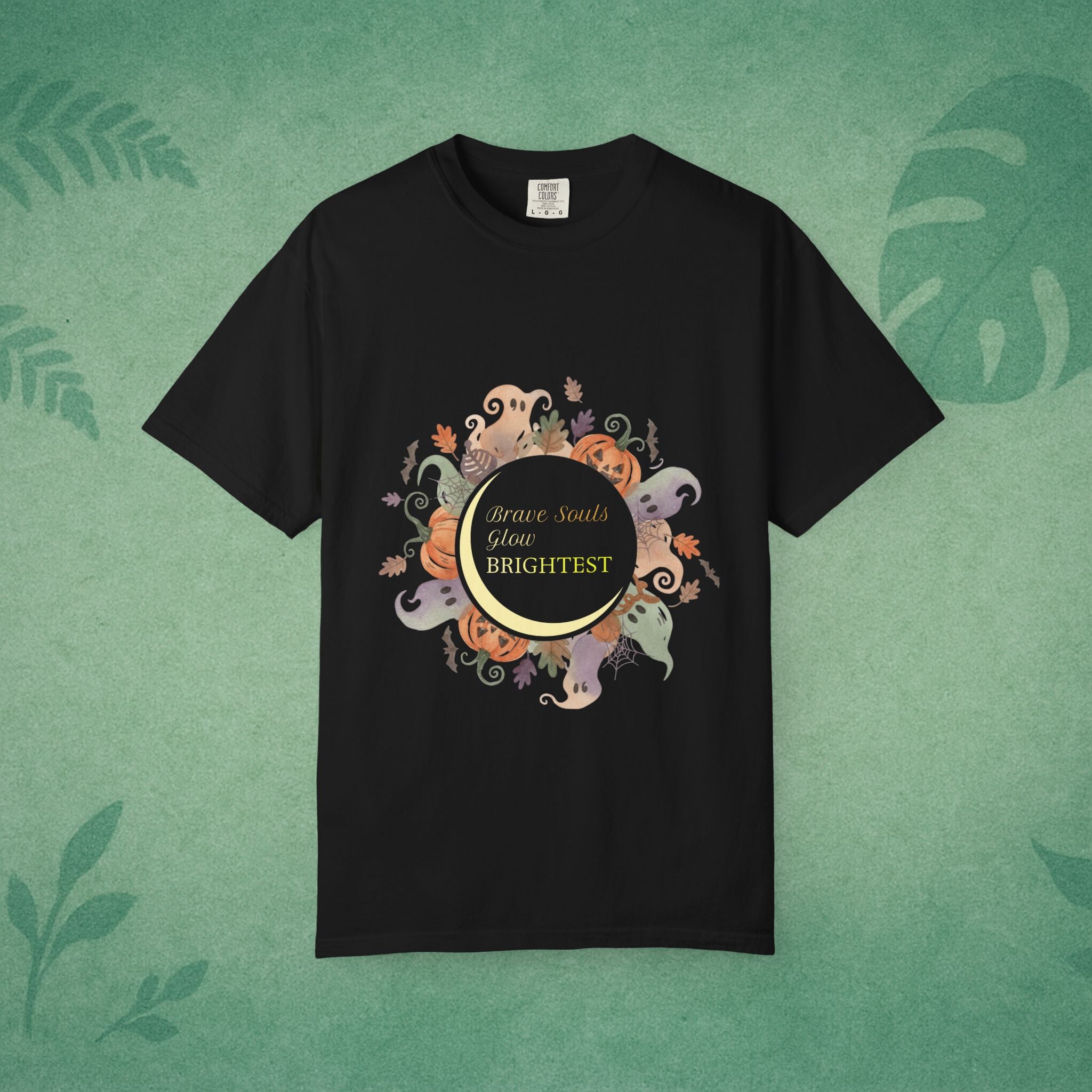 Brave Souls Shine Brightest T-Shirt – Empowering Halloween Tee for Resilient Spirits