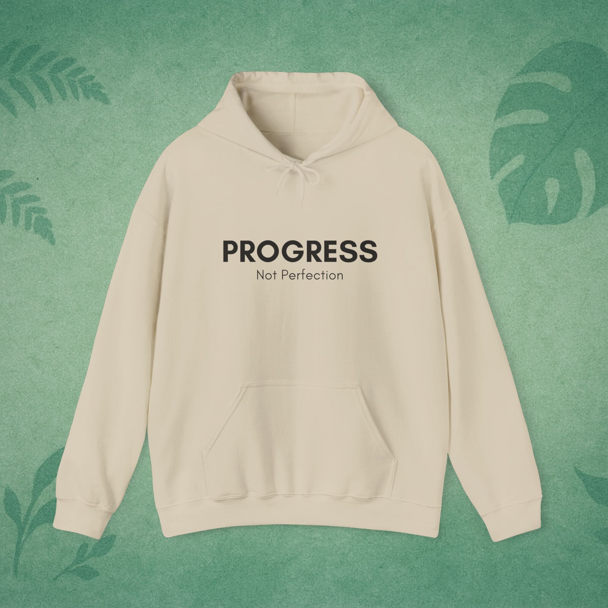 Progress Not Perfection Unisex Heavy Blend Hoodie – Classic Fit Mindfulness Layer for Young Professionals