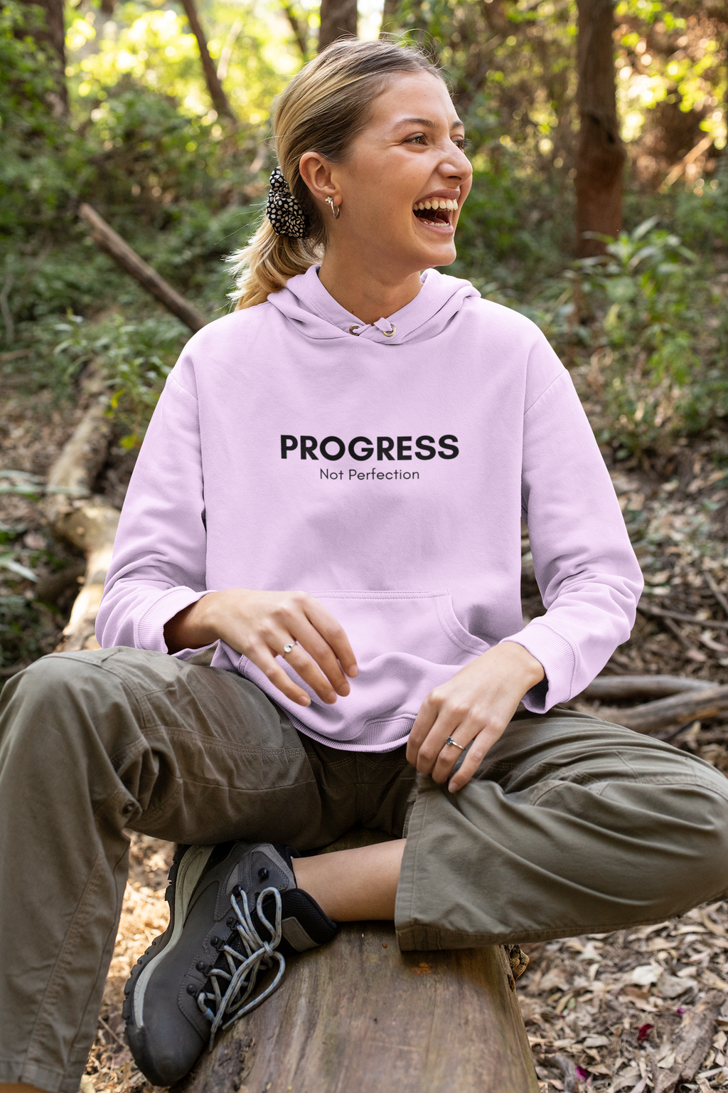 Progress Not Perfection Unisex Heavy Blend Hoodie – Classic Fit Mindfulness Layer for Young Professionals