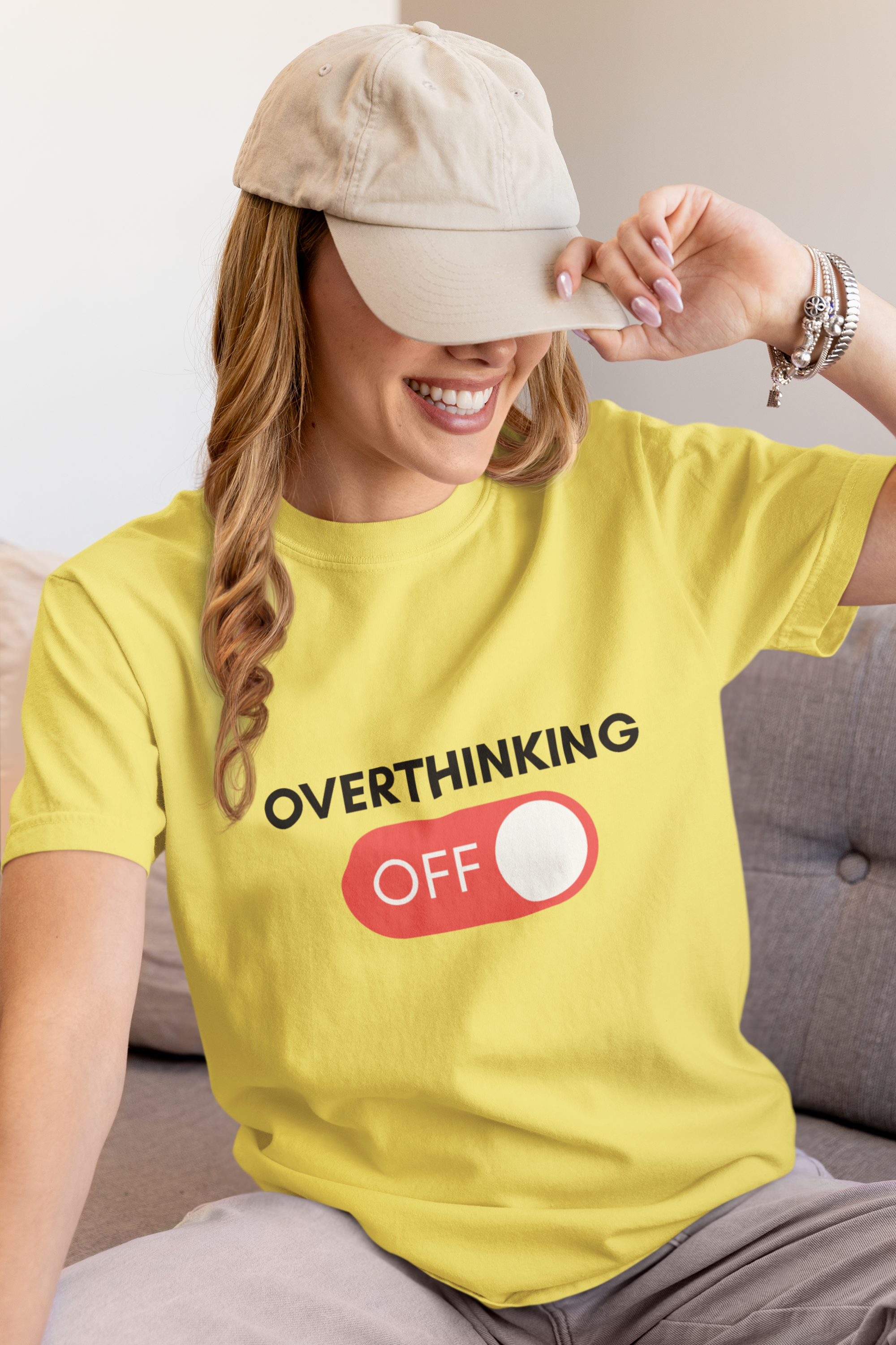 Overthinking Off T-Shirt – Mental Wellness, Mindfulness Tee, Self-Care Gift, Stress Relief, Positive Mindset Shirt