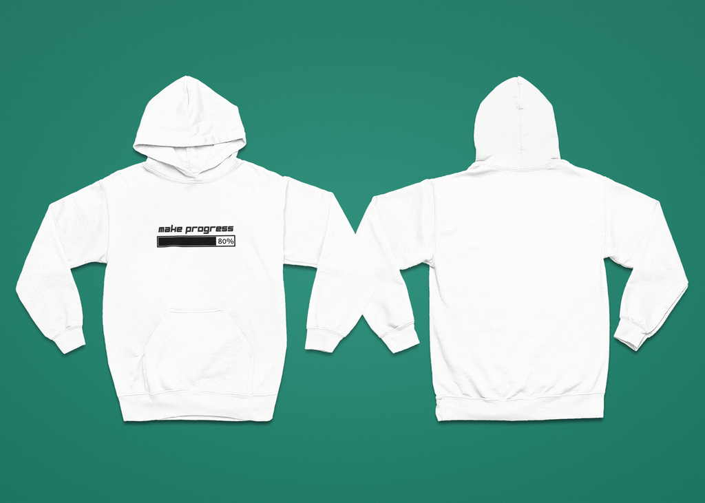 Make Progress Unisex Hoodie – Heavy Blend Mindfulness Sweatshirt, Motivational Self-Care Gift