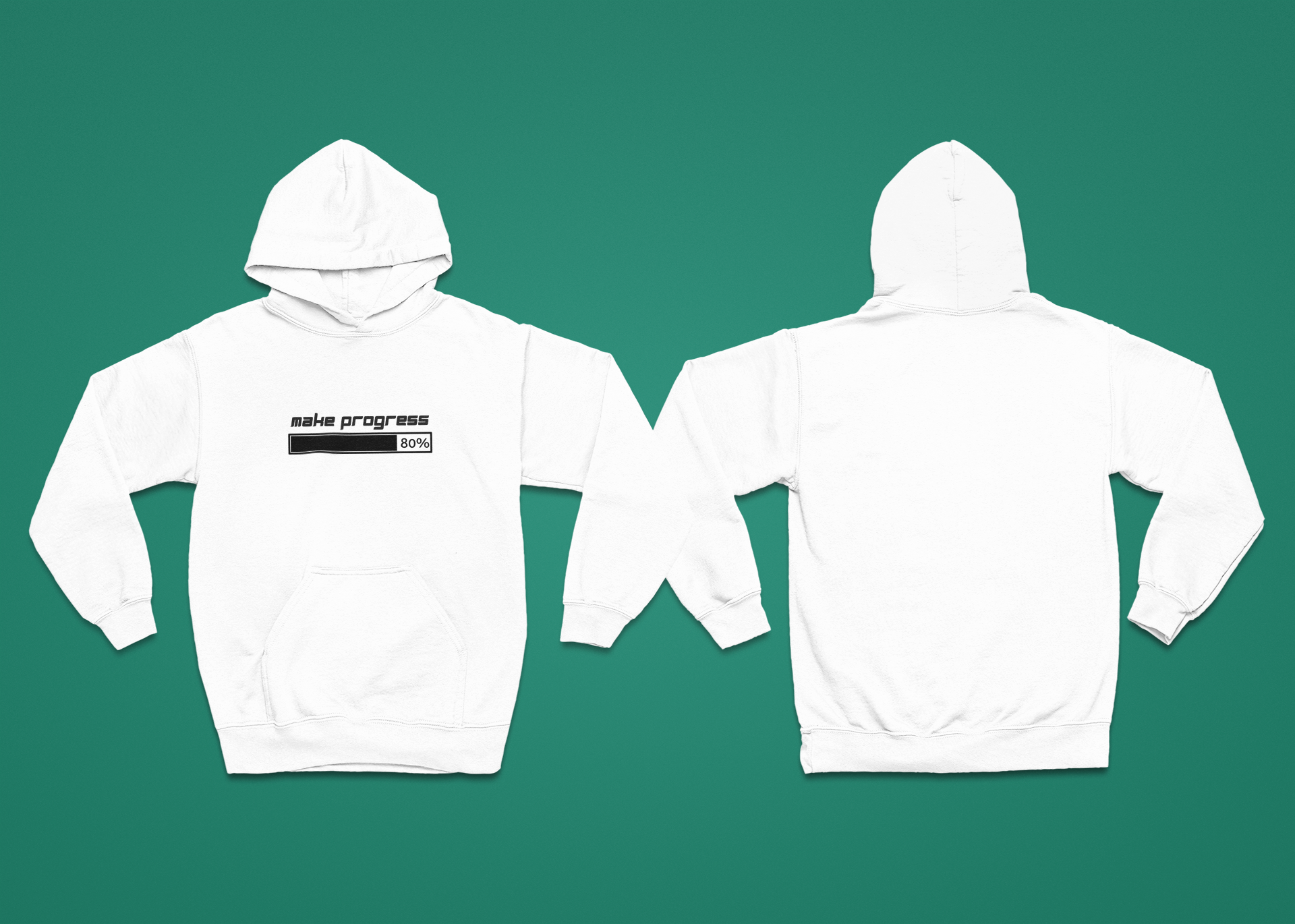 Make Progress Unisex Hoodie – Heavy Blend Mindfulness Sweatshirt, Motivational Self-Care Gift