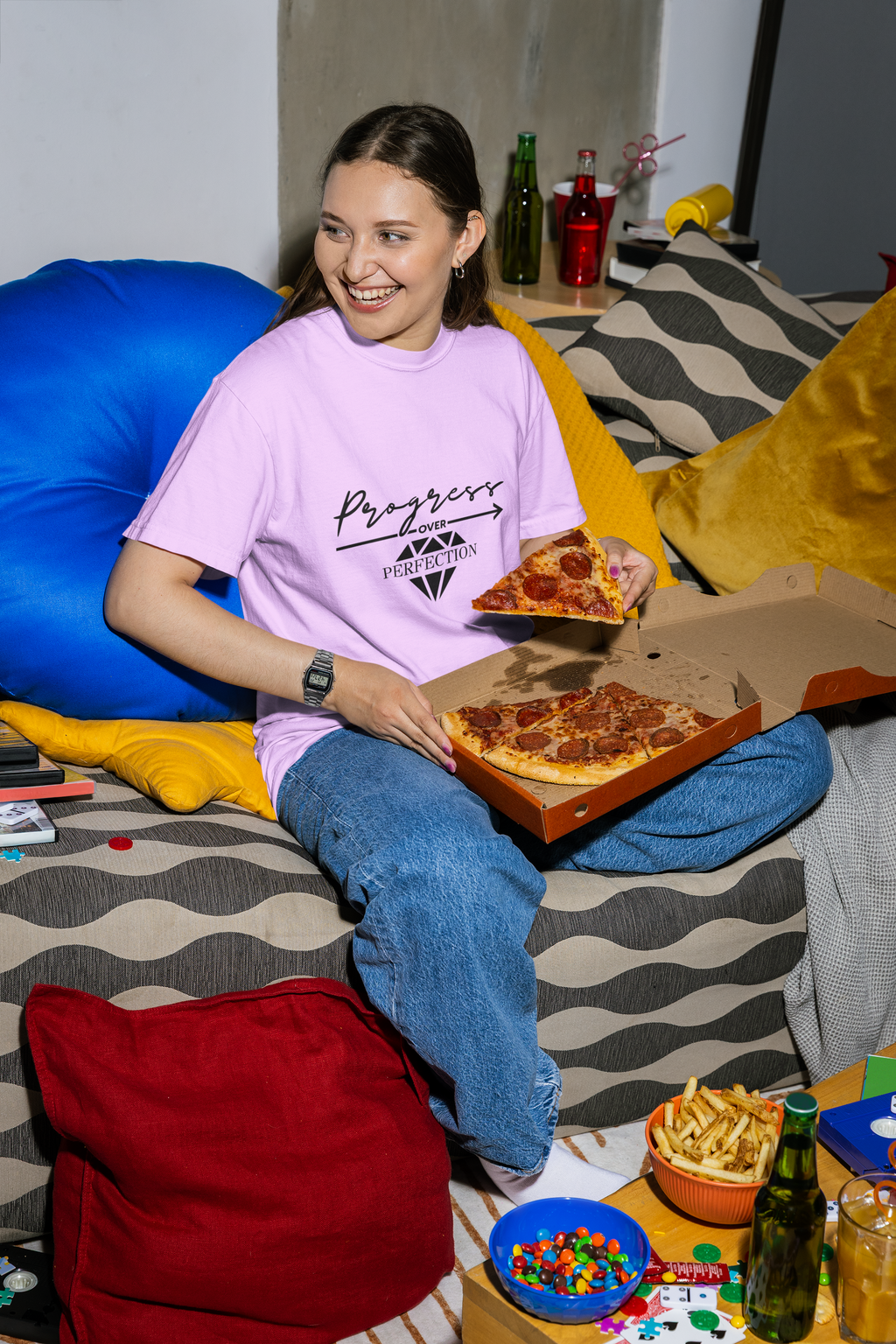 Progress Over Perfection T-Shirt – Mindful Motivation Apparel for Everyday Growth