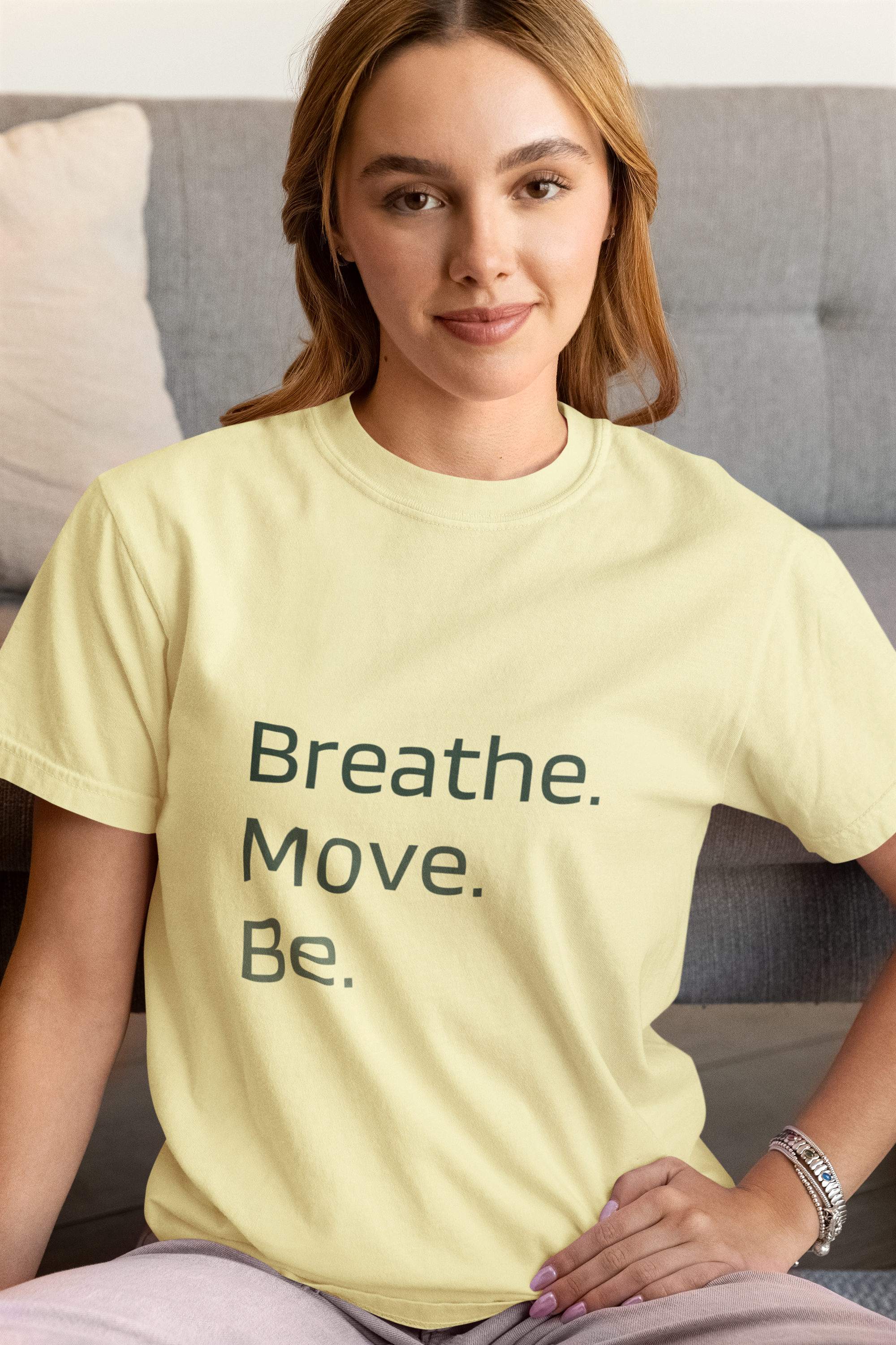 Breathe. Move. Be. T-Shirt – Movement Mindfulness Tee for Everyday Balance