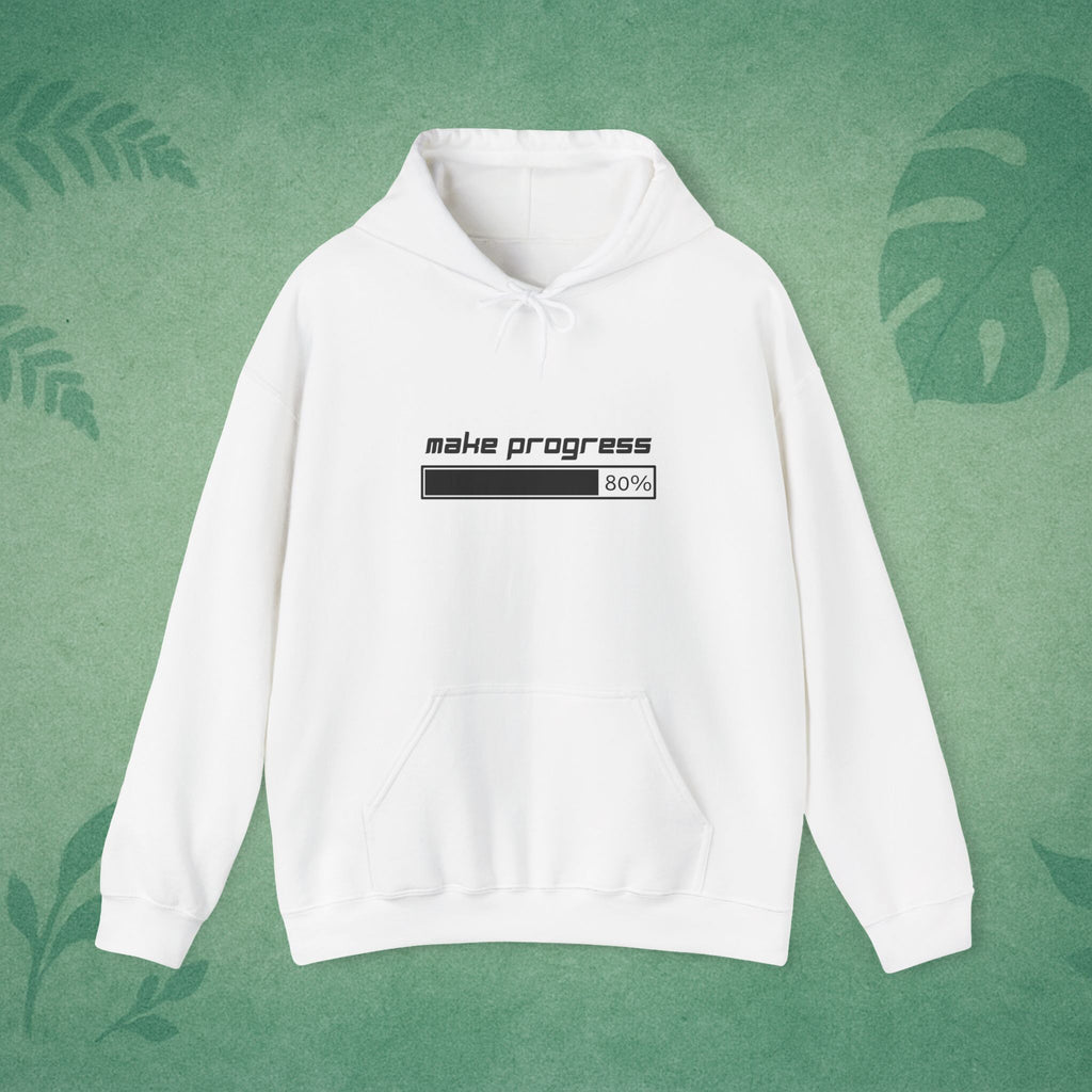 Make Progress Unisex Hoodie – Heavy Blend Mindfulness Sweatshirt, Motivational Self-Care Gift