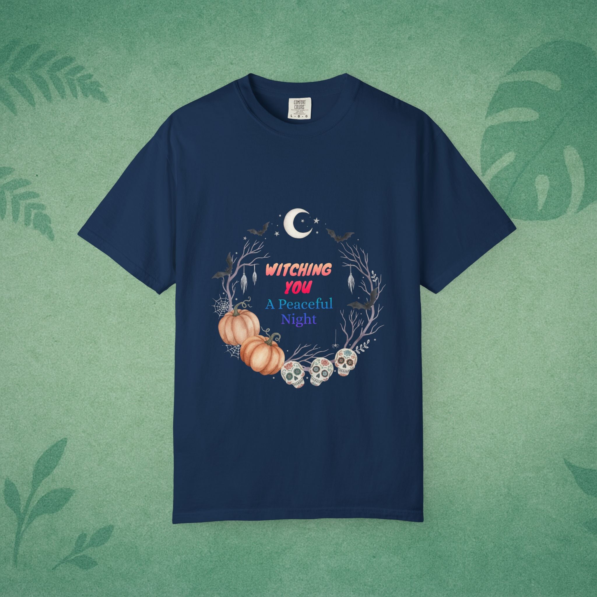 Witching You A Peaceful Night T-Shirt – Mindful Halloween Apparel for Calm Souls