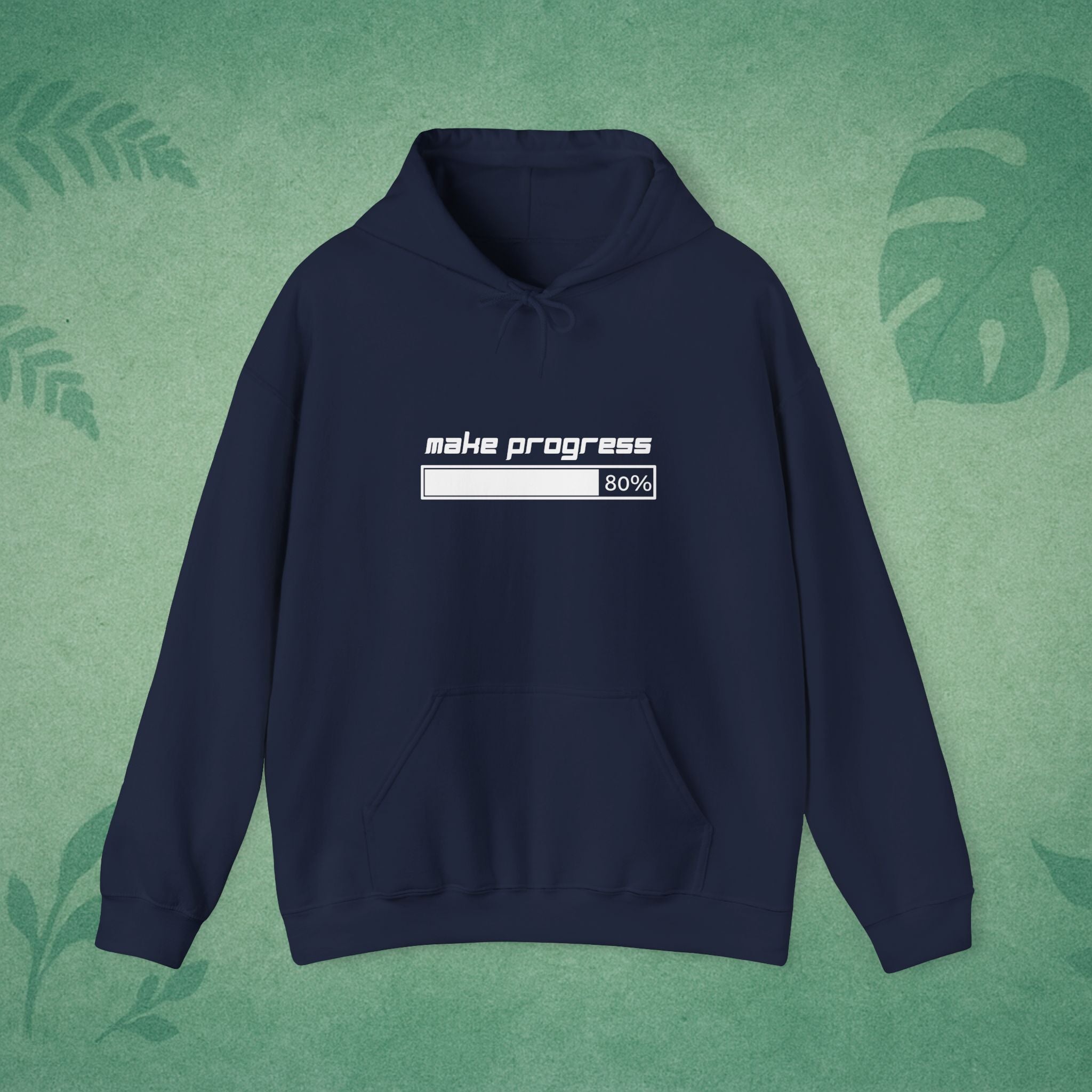 Make Progress Hoodie – Mindfulness Hoodie, Resilience Apparel, Motivational Gift for Remote Workers & Goal-Getters