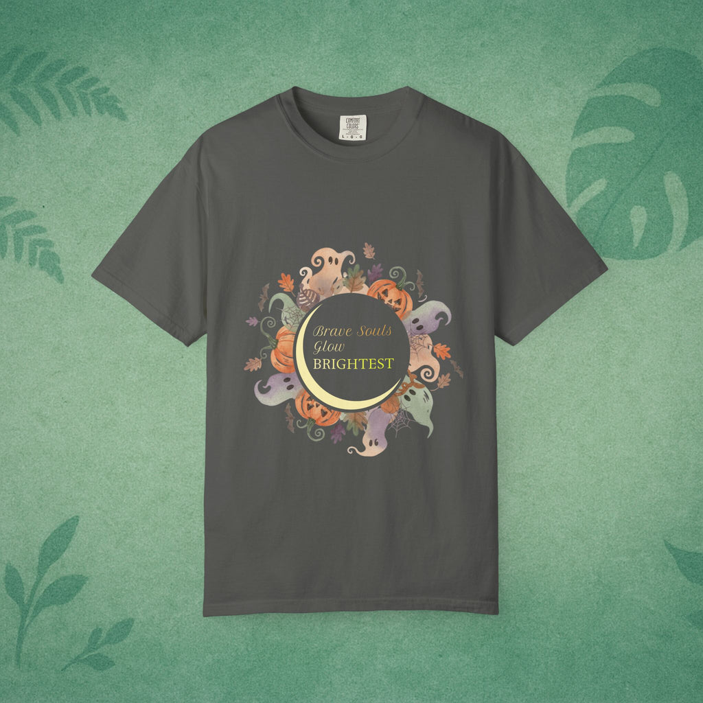 Brave Souls Shine Brightest T-Shirt – Empowering Halloween Tee for Resilient Spirits