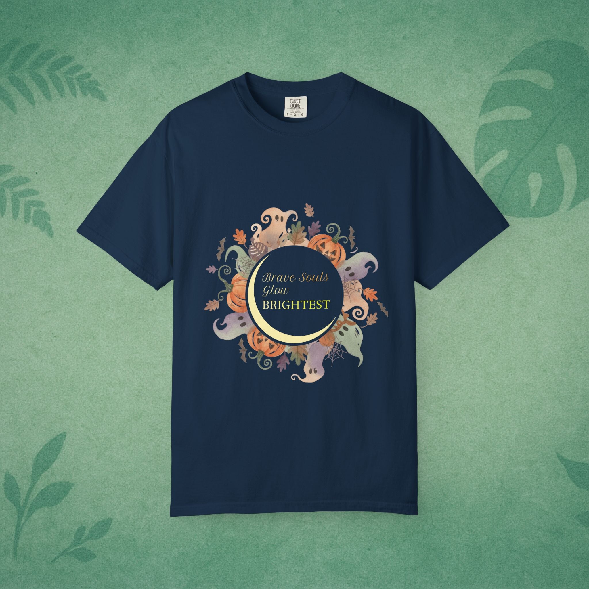 Brave Souls Shine Brightest T-Shirt – Empowering Halloween Tee for Resilient Spirits