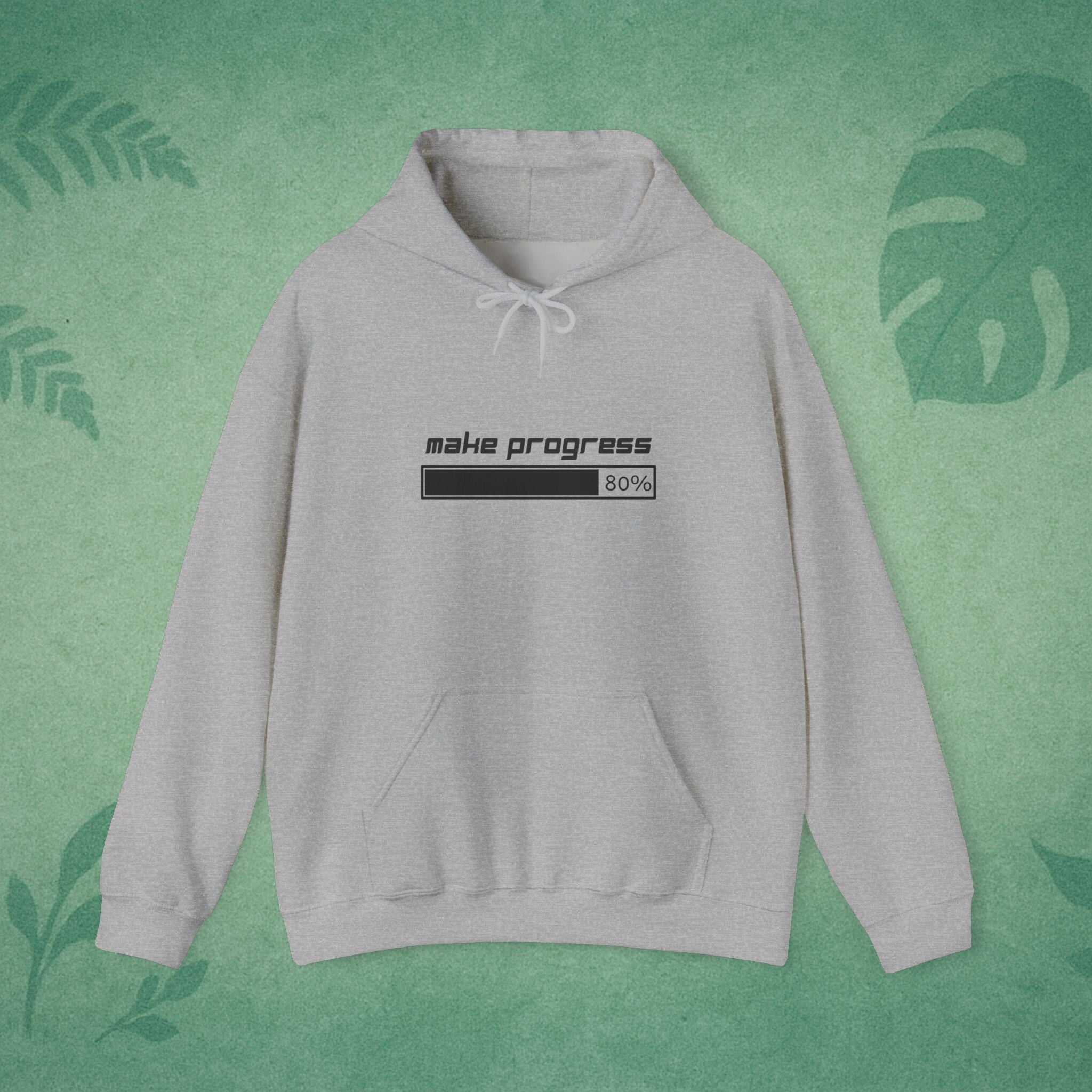 Make Progress Unisex Hoodie – Heavy Blend Mindfulness Sweatshirt, Motivational Self-Care Gift