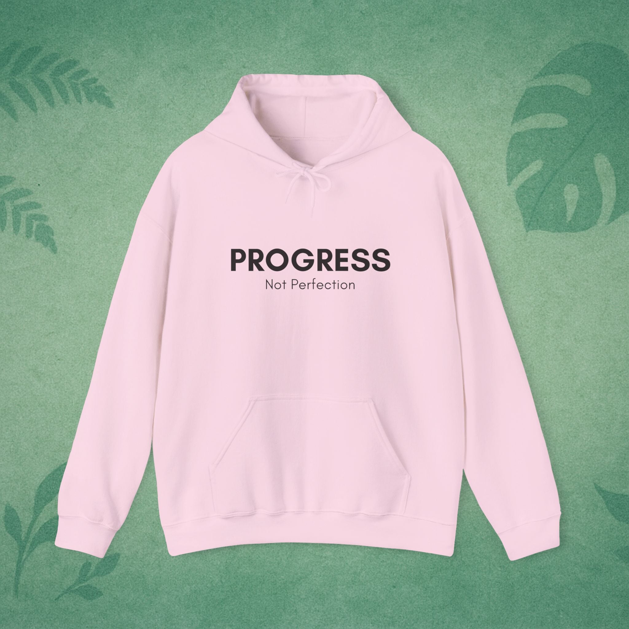 Progress Not Perfection Unisex Heavy Blend Hoodie – Classic Fit Mindfulness Layer for Young Professionals