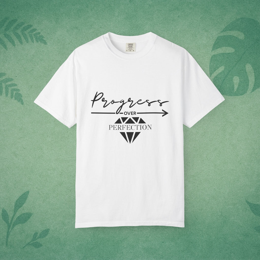 Progress Over Perfection T-Shirt – Mindful Motivation Apparel for Everyday Growth